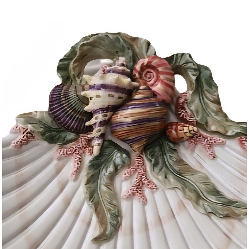 *
Fitz and Floyd Oceana Collection Canape or Hanging Decorative Vintage EUC - Picture 5 of 7